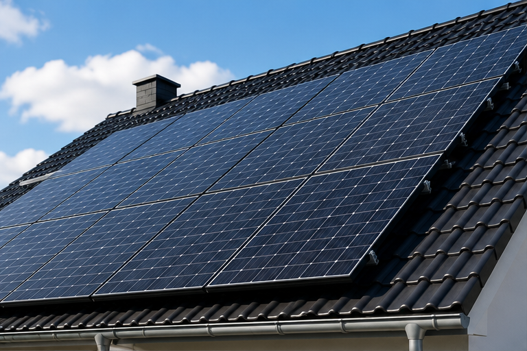Solarmodule auf Schrägdach